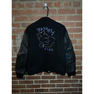 Vintage 90s Bad Boy Club Bomber Jacket Life’s A Beach California USA Adult Large